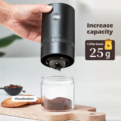 Portable electric coffee grinder