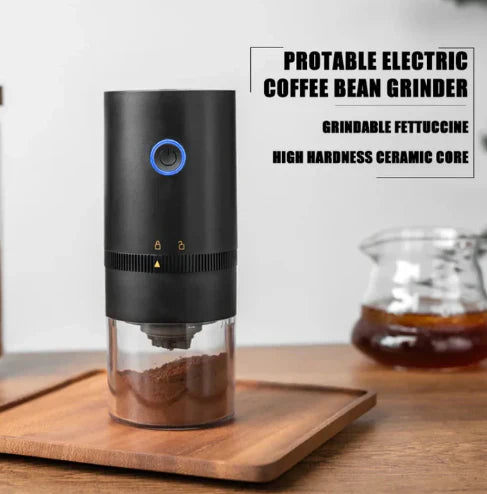 Portable electric coffee grinder