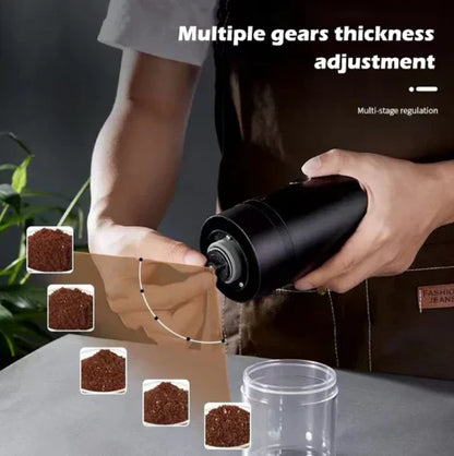 Portable electric coffee grinder